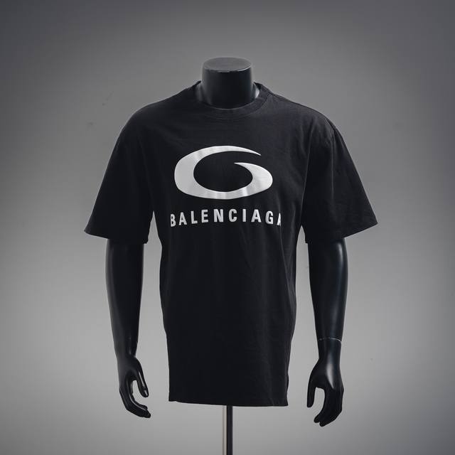 Balenciaga 巴黎世家 25Ss 白环Logo印花短袖T恤 Size:S-Xl