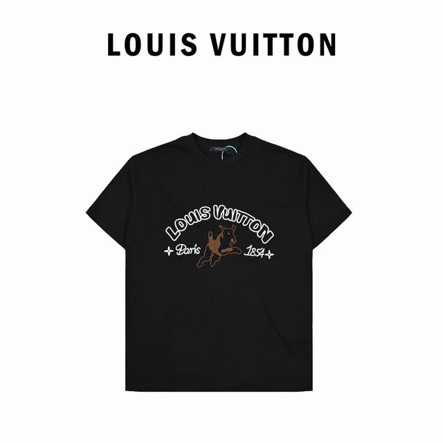 Louis Vuitton 路易威登 最新系列Lv联名Tyler 刺绣变图案短袖T恤 三标齐全 采用高克重克重纯棉面料！手感非常舒服 Os落肩版型，时尚又个性，