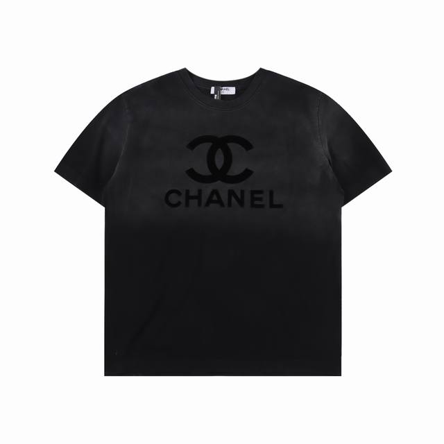 Chanel 香奈儿 水洗双C短袖T恤 时尚限量款小香，夏季渠道最新短T 双C标识印花设计，具备超级无敌魅力 高能实穿的情侣款，夏季气质穿搭加身！客供进口针织棉