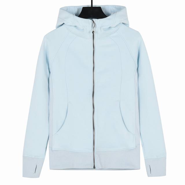 Lululemon 露露乐檬 Scuba 修身款卫衣 产品配色：黑色 烟雾紫 粉末蓝 骨白 花灰 藕粉 设计理念： 这款经典连帽衫透气保暖，触感舒适，适合运动前
