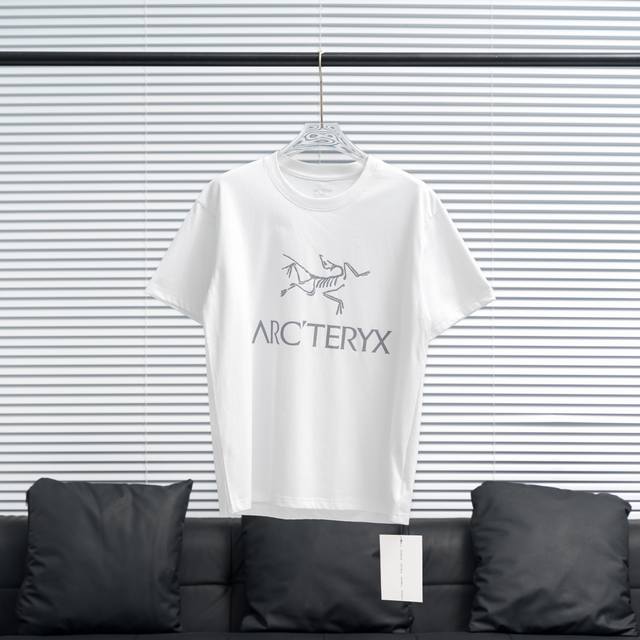 工厂P直供 G160 300G200 Arc'teryx丨始祖鸟基础款大标纯棉 G短袖T恤 配色：白色银标 尺码： G的M-3Xl 300G的S-Xxl