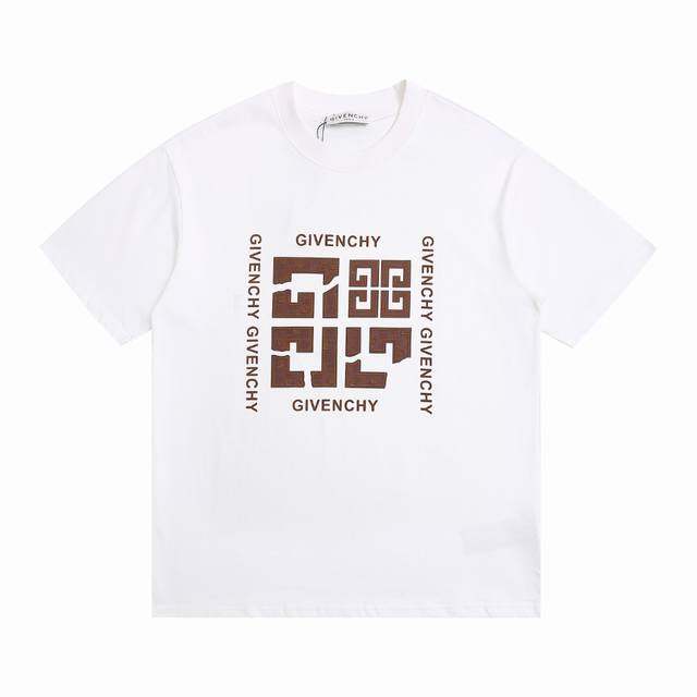 上新 本地最 高品质 Givenchy 纪梵希立体硅胶压花新款T恤 25Ss春夏新品，前幅小字母Loog，后幅大字母Logo，采用环保硅胶片，无甲醛，对身体无危