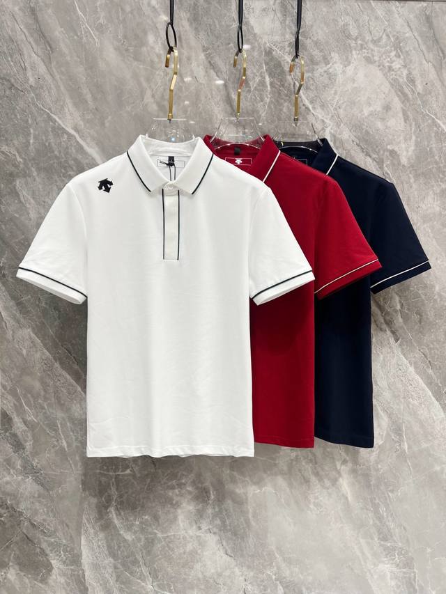 迪桑特家25Ss新款春夏短袖翻领T恤Polo，最高版本客供定制高端朱地面料简单时尚款，拼色螺纹超级好看！经典Logo简单大方的款式！满满的高级感，四季可穿。简欧
