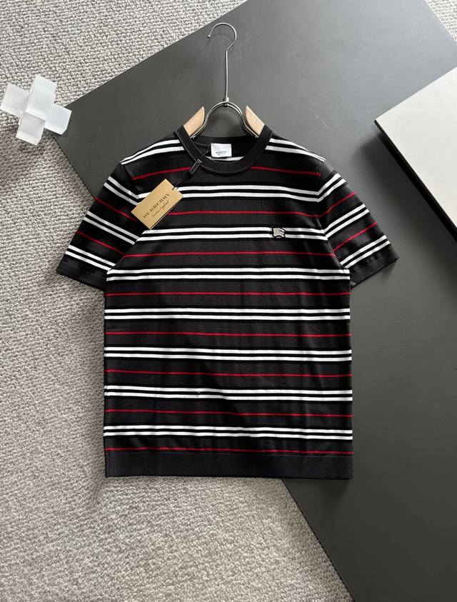 Burberry巴宝莉 顶级打底神器 进口私货，高端天丝Polo短袖毛衫 纯色简约专柜款 时尚不失奢华 品质毋庸置疑 上身效果超赞，奢华官网同款 款式专柜尺码