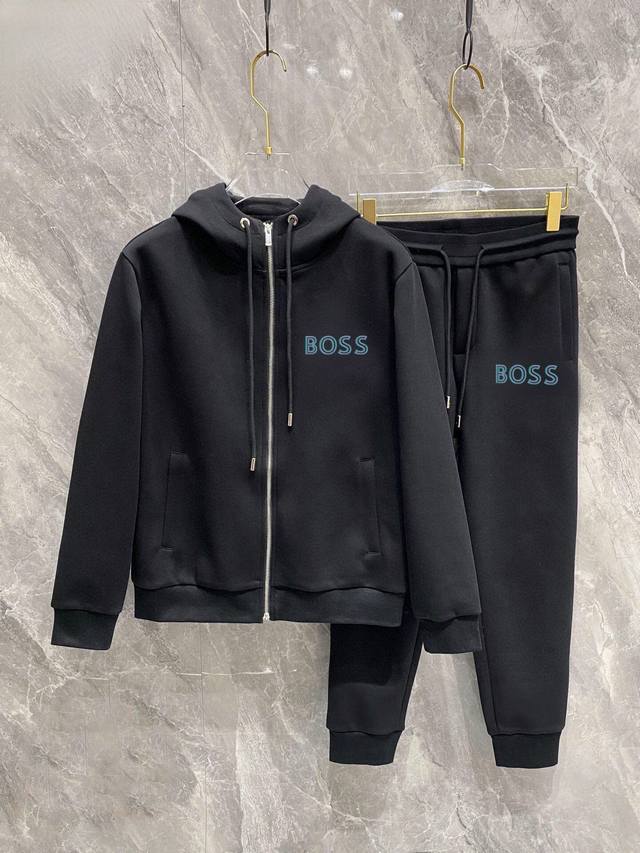 直 Boss 胖子福音 爆款套装来袭 专注官网原版 2025全新爆款开衫卫衣套装 原单狠货倾注顶级设计师的精心之作 就为一个贴合、完美的上身效果 全天然优质罗马