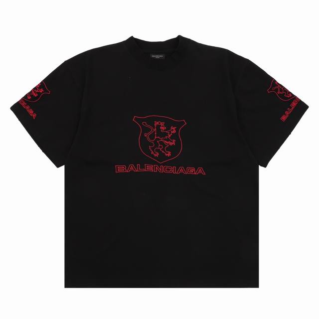 Balenciaga 巴黎世家 曼巴联名刺绣短袖T裇 尺码：1-4