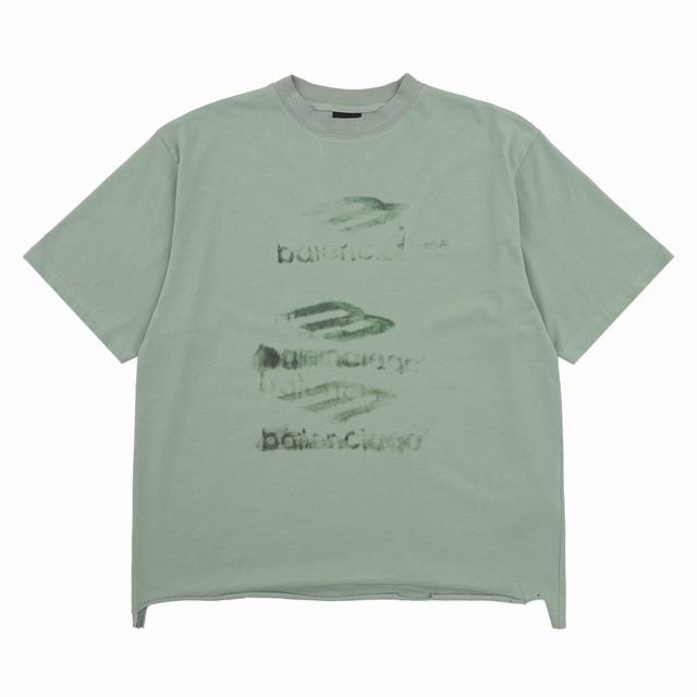 Balenciaga巴黎世家 25Ss新款破坏涂鸦短袖 Size:Xs-L