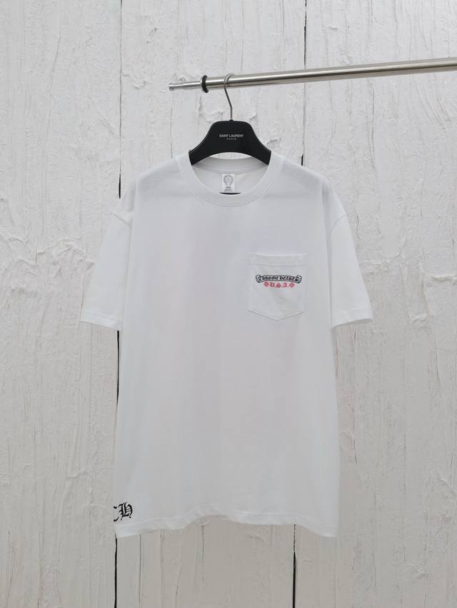 Chrome Hearts* 克罗心25新款国旗卷短袖T恤 面料采用26织 克全棉材质 印花采用多种印花工艺 定制辅料 Size：S M L