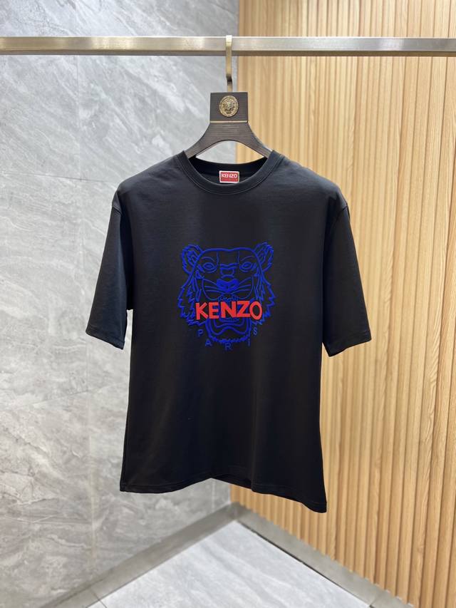 Kenzo 2025年春夏新品上新 三标齐全 丝光棉圆领短袖T恤 好货不用过多介绍 看细节 专柜码数：M-Xxxl 175 140建议L，