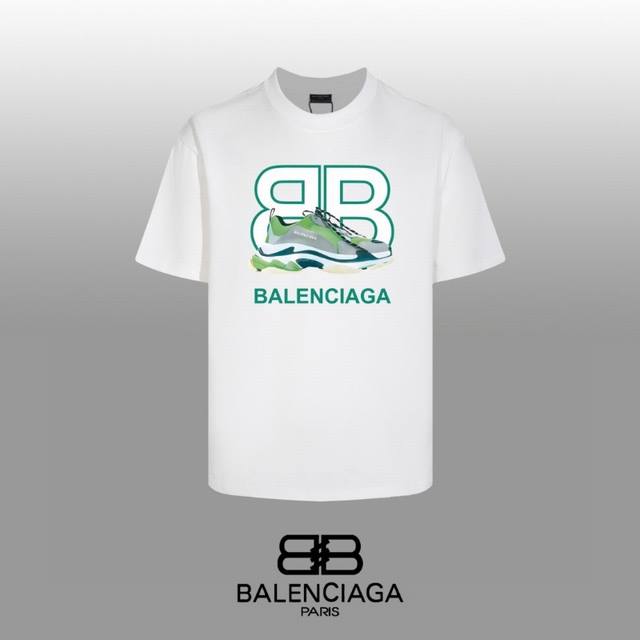 顶级代工品质 Balenciaga 巴黎世家 24Ss 经典T恤短袖 不需要所谓烂大街的华丽文案 主打品质 - 面料经过2次高温缩水固色 不变形不缩水不起球 -