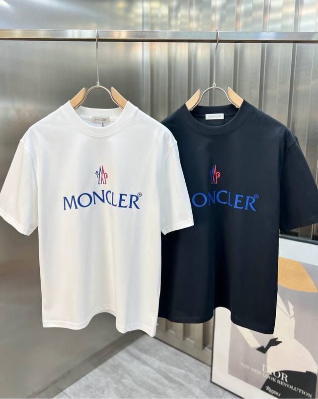 Moncler 蒙口 2025春夏新品 三标齐全 圆领纯棉短袖T恤 好货不用过多介绍 看细节 专柜码数：M-Xxxl 175 140建议L ，