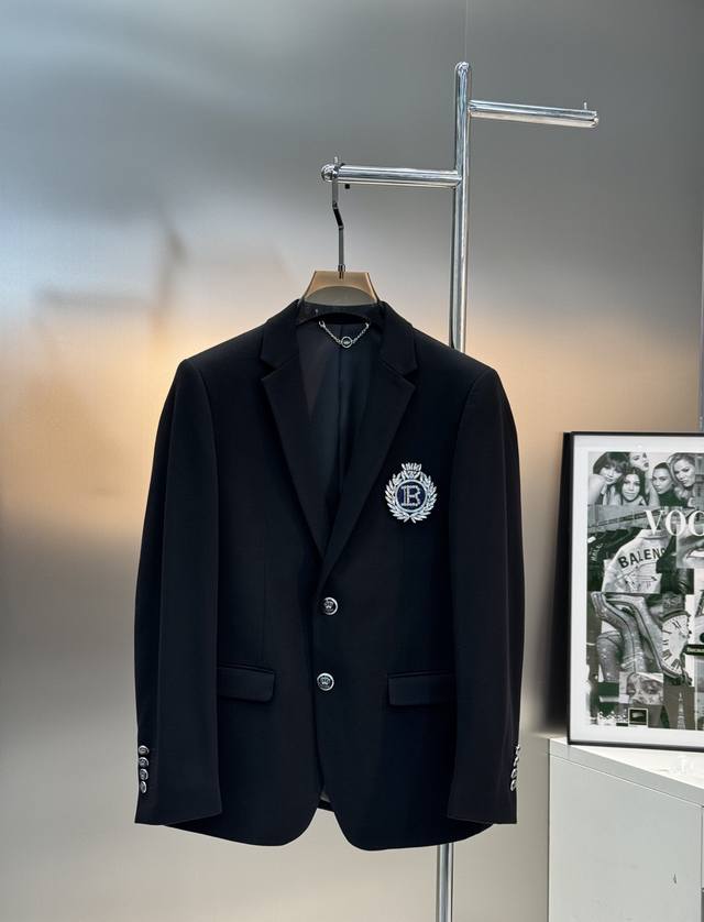 Balmai*巴尔-曼印度丝西服外套原单品质！外贸公司订单！胸口纯出口手工印度丝！奢华时尚！高级货品！进口原版天眼布四面弹布料，笔挺垂感十足，整件衣服车工走线整