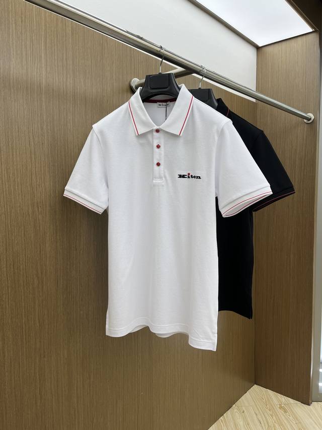 Kiton 2540Ss夏季新款 Logo男士翻领Polo衫！经典商务男款，高端男装的天花板级别的商务男款！简约时尚大气不失优雅，单穿内搭体面过人，品质控 细节