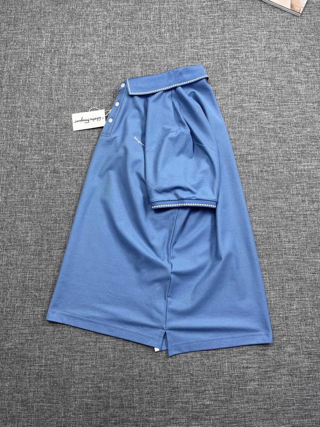 Ferragamo 菲拉格慕男士商务休闲Polo马球衫，贸易公司渠货源，高端奢侈系列，白金级全品相，纯正血统臻品，G柜主推在售，公价6410元，Top级的一款马