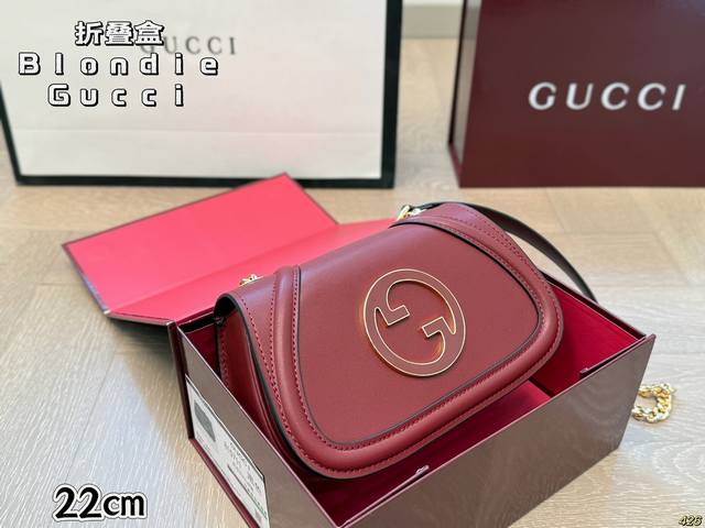小号 折叠盒 酷奇新品Blondie Gucci 经典永恒 复古又时尚 上身不要太美！ 尺寸小号22 13