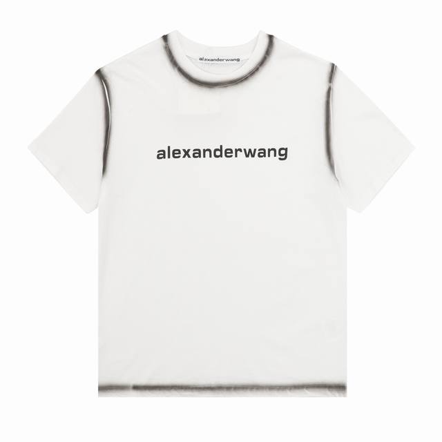 Alexander Wang亚历山大王 水洗字母Logo短袖T恤 Size：S-L