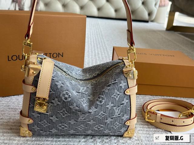 复刻版 复刻版 Size：23*16Cm 超时空爆款 Lv 25王炸新款包Trunk 谷爱凌 走秀小软箱S来了终于 超级洋气 Upupup 搜索Lv 软箱子 盒