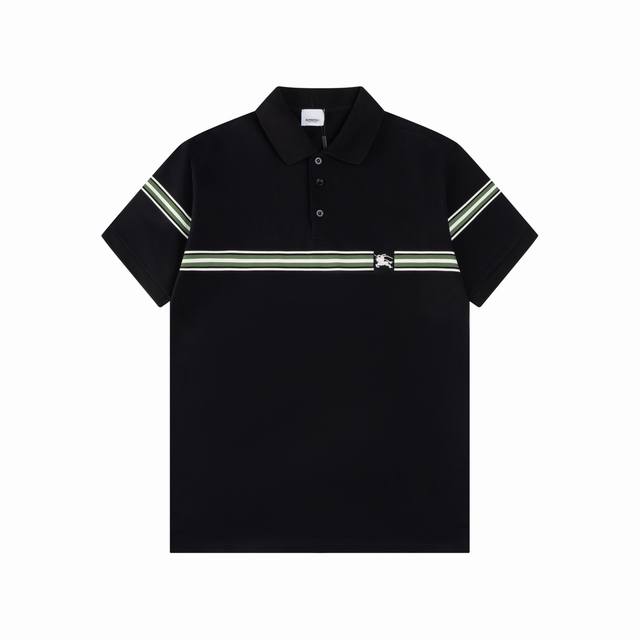 Bbr 巴博利 25Ss新款 横杠战马 刺绣Polo 230克重双纱全棉珠地 颜色：黑色 浅杏 码数：S M L Xl Xxl