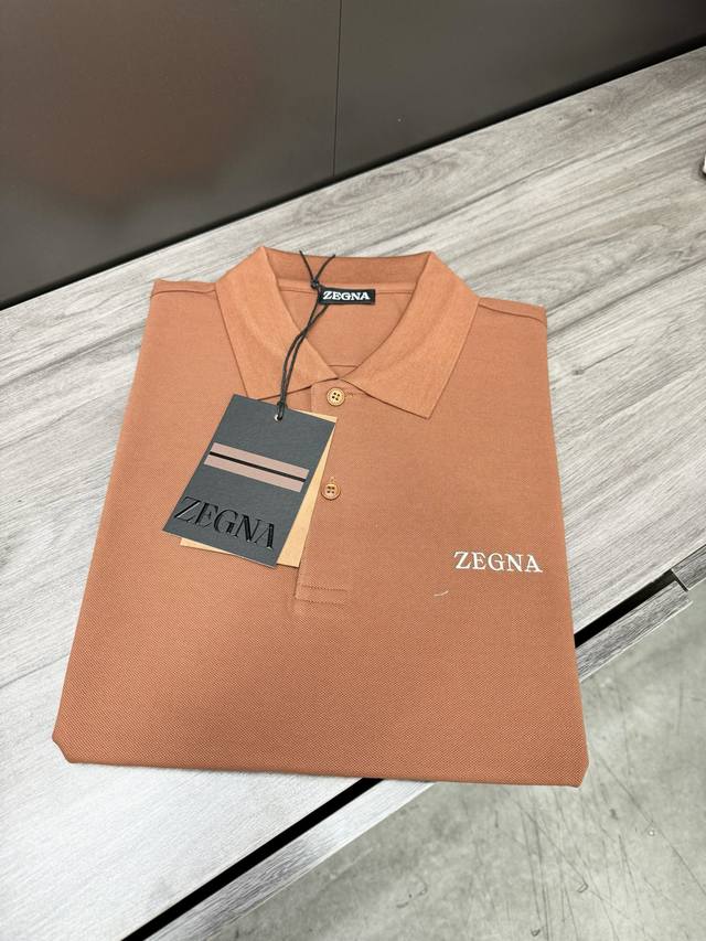 杰尼亚男士商务休闲Polo衫，顶级洋行渠道货，纯正血统品质，意大利原厂出品，25年春夏新品，Couture手工成衣系列，口碑化高端产物品相与面料工艺都极为拔尖的