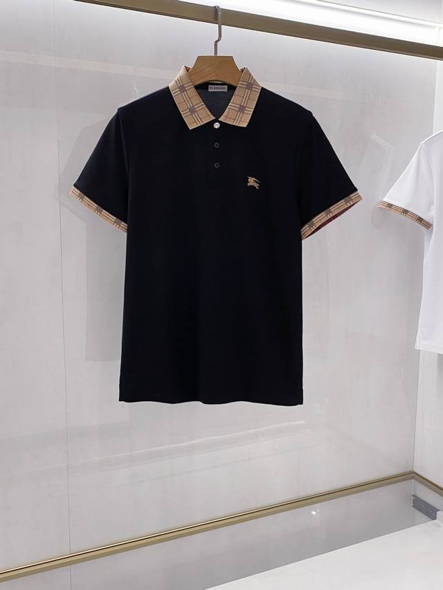 新品 B家时装款男士珠地棉马球Polo衫，贸易公司渠道货，重磅高端臻品，25年春夏新品，高奢品鉴白金级产物！独家售卖！！ 极符合B家族美学基调的一款Polo衫，