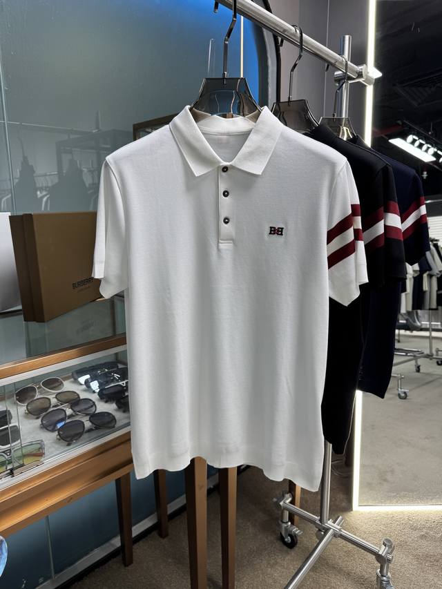 上新 25Ss 巴利 早春新款起脚色织Polo 原版定制 进口纱线色染 经典百搭 码数48-56