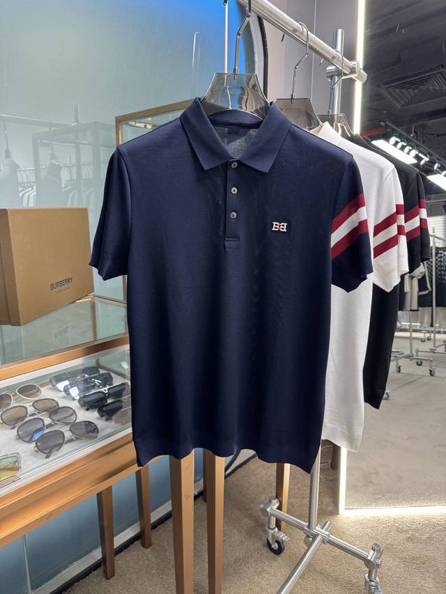 上新 25Ss 巴利 早春新款起脚色织Polo 原版定制 进口纱线色染 经典百搭 码数48-56