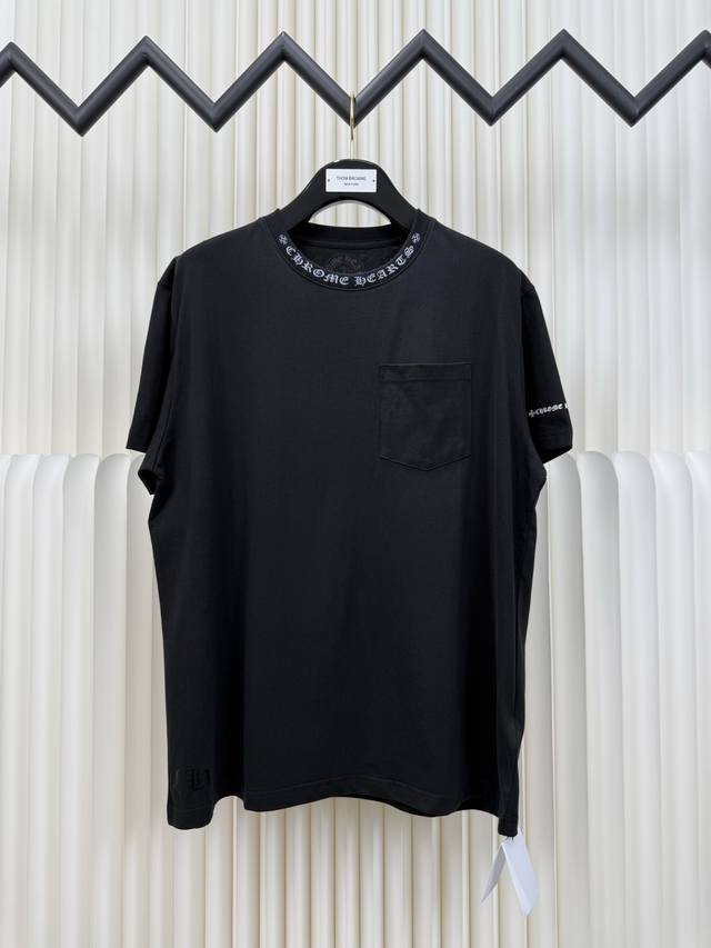 克罗心Chrome Hearts梵文领口Tee短袖 正品开版-实体柜台-顶奢品质 秒杀市面一切版 面料采用26织200克全棉材质 印花采用胶浆手工印花 定制辅料