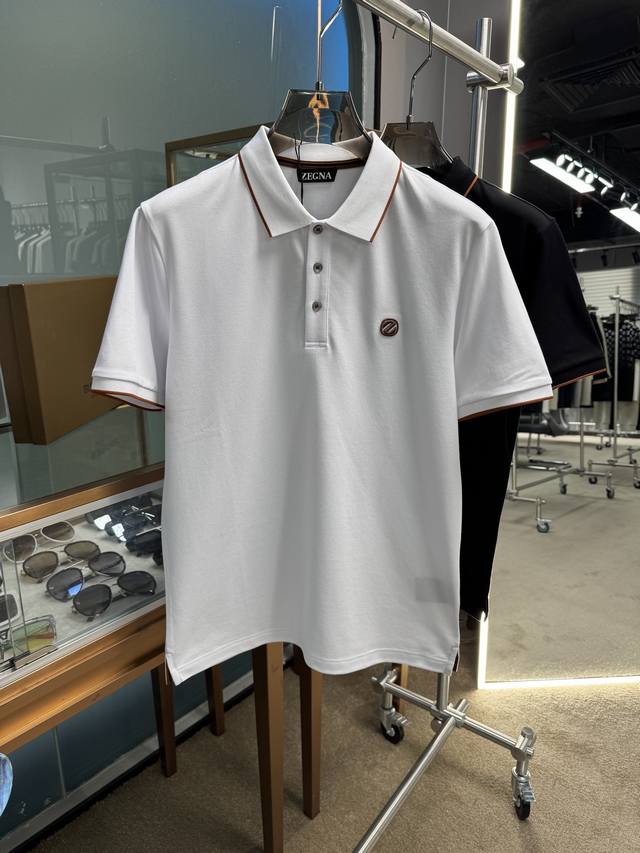 Z家 2025Ss夏季新款 Logo男士翻领Polo衫！经典商务男款，高端男装的天花板级别的商务男款！简约时尚大气不失优雅，单穿内搭体面过人，品质控 细节控的闭