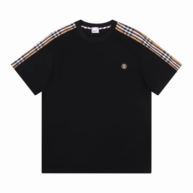 隔天 60Ss早春新品 Burberry 巴宝莉 260克圆领短袖T恤 标志战马Logo刺绣 官方同步 高版本 高品质 时尚个性 百搭潮流 纯原品质 原版面料