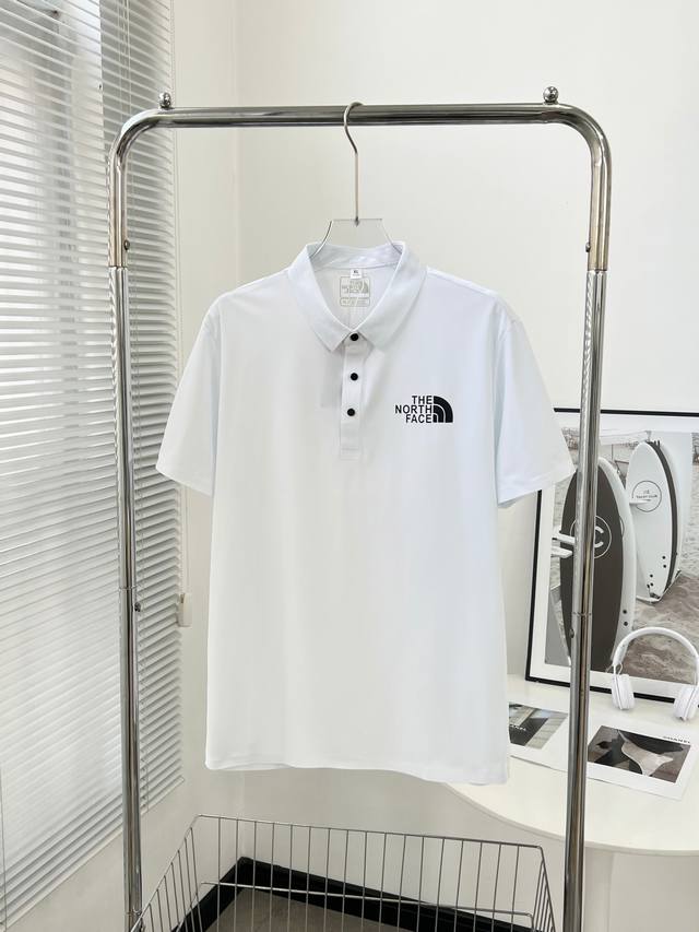 8818# The North Face 北面纯色冰丝 速干 无痕Polo衫 夏季新品 无痕压胶翻领短袖Polo衫，绝对高品质的东西，不论是面料还是做工很上档次