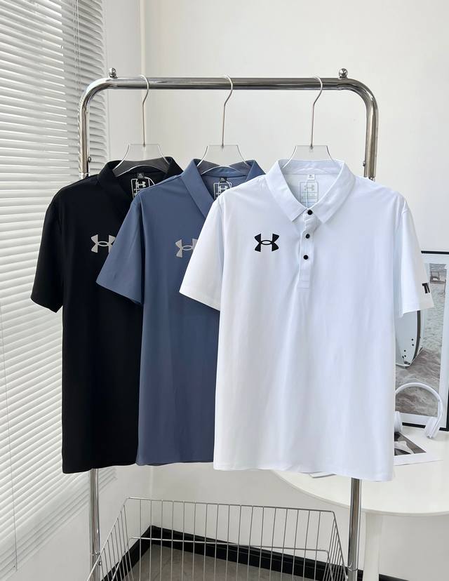 8817# Ua安德玛 夏季男士翻领短袖Polo衫衫！男士新款Polo衫半拉连T恤极简风天丝罗马面料紧致 简单大方 上档次的款式 时尚设计翻领 工艺精湛 舒适又