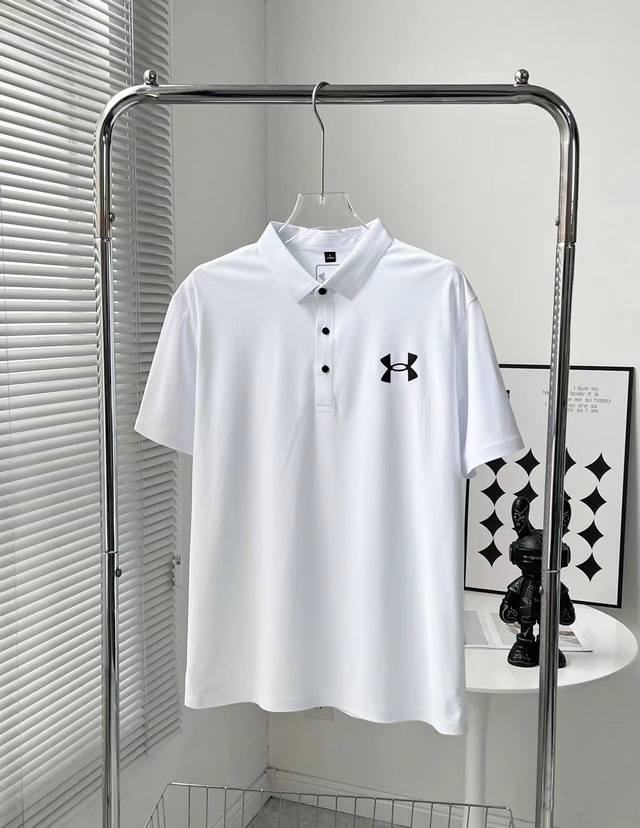 8806# Ua安德玛 夏季男士翻领短袖Polo衫衫！男士新款Polo衫半拉连T恤极简风天丝罗马面料紧致 简单大方 上档次的款式 时尚设计翻领 工艺精湛 舒适又