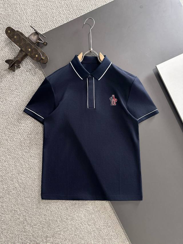 隔天出货 高品质 Moncler 蒙口 25Ss春夏新款高定Polo翻领T恤 意大利进口机器制造 真正做到顶奢高品质 闭眼入 精梳重磅的面料，高强度高克重面料掂