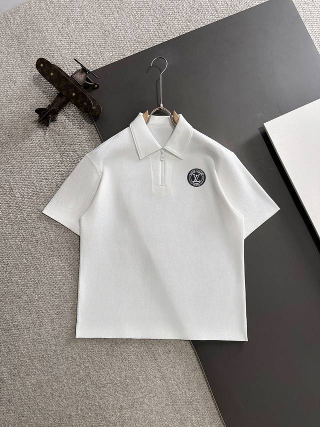 隔天出货 高品质 Louis Vuitton 路易威登Lv 25Ss春夏新款高定Polo衫T恤 意大利进口机器制造 精梳重磅的面料，高强度高克重面料掂起来手感份