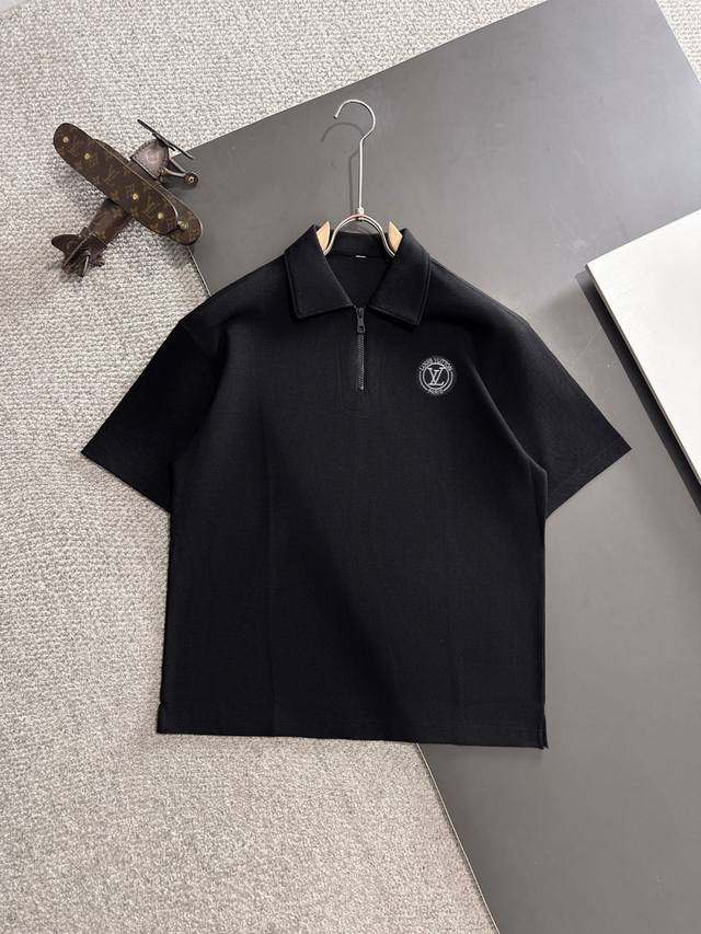 隔天出货 高品质 Louis Vuitton 路易威登Lv 25Ss春夏新款高定Polo衫T恤 意大利进口机器制造 精梳重磅的面料，高强度高克重面料掂起来手感份