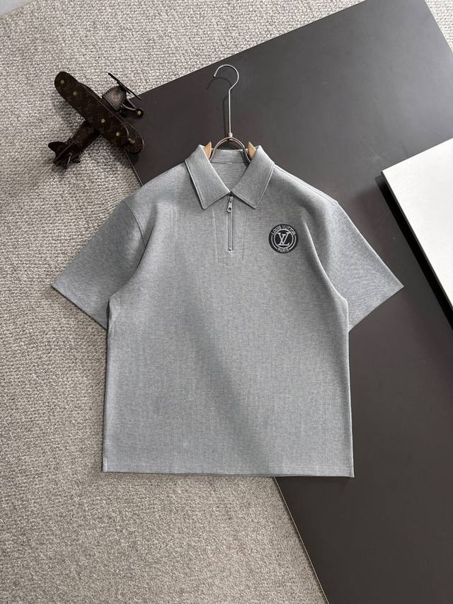 隔天出货 高品质 Louis Vuitton 路易威登Lv 25Ss春夏新款高定Polo衫T恤 意大利进口机器制造 精梳重磅的面料，高强度高克重面料掂起来手感份