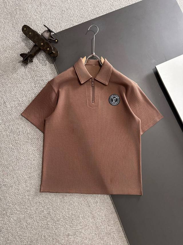 隔天出货 高品质 Louis Vuitton 路易威登Lv 25Ss春夏新款高定Polo衫T恤 意大利进口机器制造 精梳重磅的面料，高强度高克重面料掂起来手感份