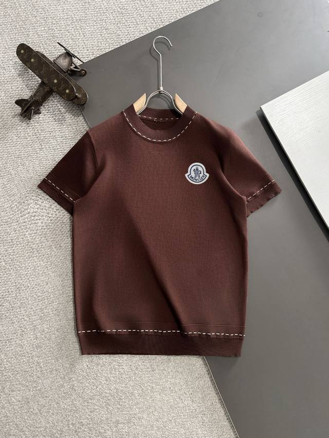 隔天出货 高版本 Moncler 蒙口 25Ss春夏新款高定T恤 意大利进口机器制造 真正做到顶奢高品质 闭眼入的款 精梳重磅的面料 高强度高克重面料掂起来手感