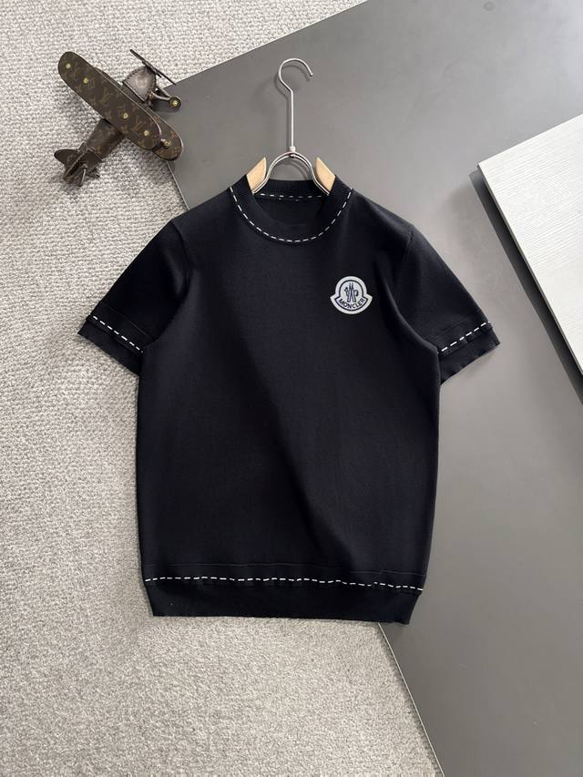 隔天出货 高版本 Moncler 蒙口 25Ss春夏新款高定T恤 意大利进口机器制造 真正做到顶奢高品质 闭眼入的款 精梳重磅的面料 高强度高克重面料掂起来手感