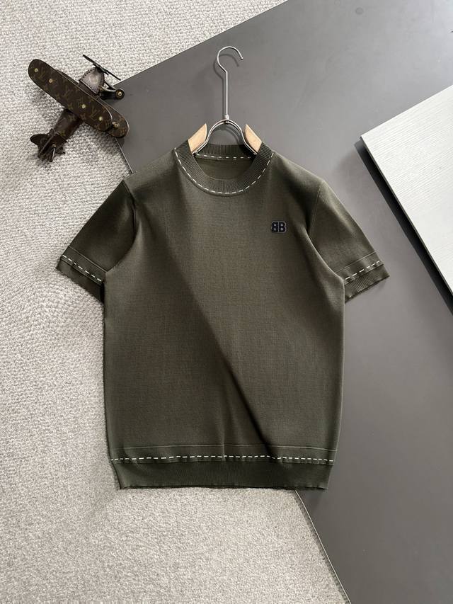 隔天出货 高品质 Balenciaga 巴黎世家 25Ss春夏新款高定T恤 意大利进口机器制造 真正做到顶奢高品质 1:1Copy闭眼入 精梳重磅的面料，高强度
