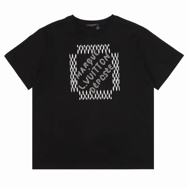 Louis Vuitton 路易威登 珍珠字母绣花圆领短袖 尺码：S-L