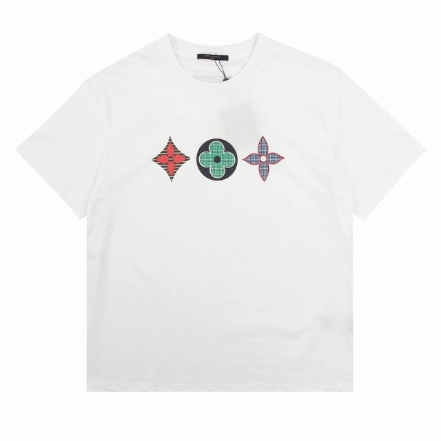 Louis Vuitton路易威登 经典老花三花印花短袖 Size：S-L