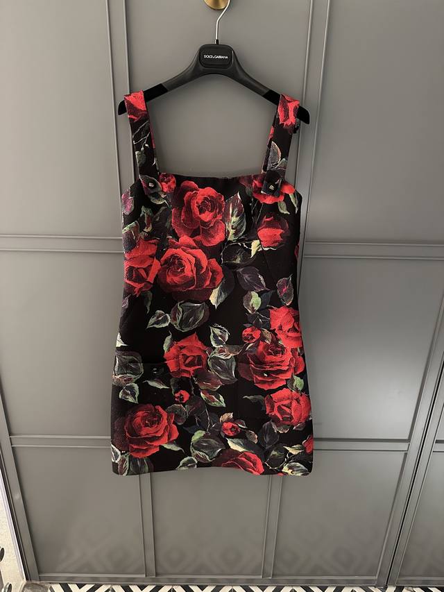 25春夏新品定制面料连衣裙！定位印花！现货36-38-40-42P