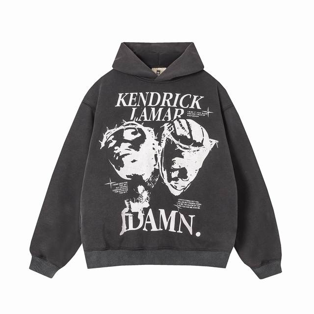 8804#Kendrick Lamar重磅加绒卫衣