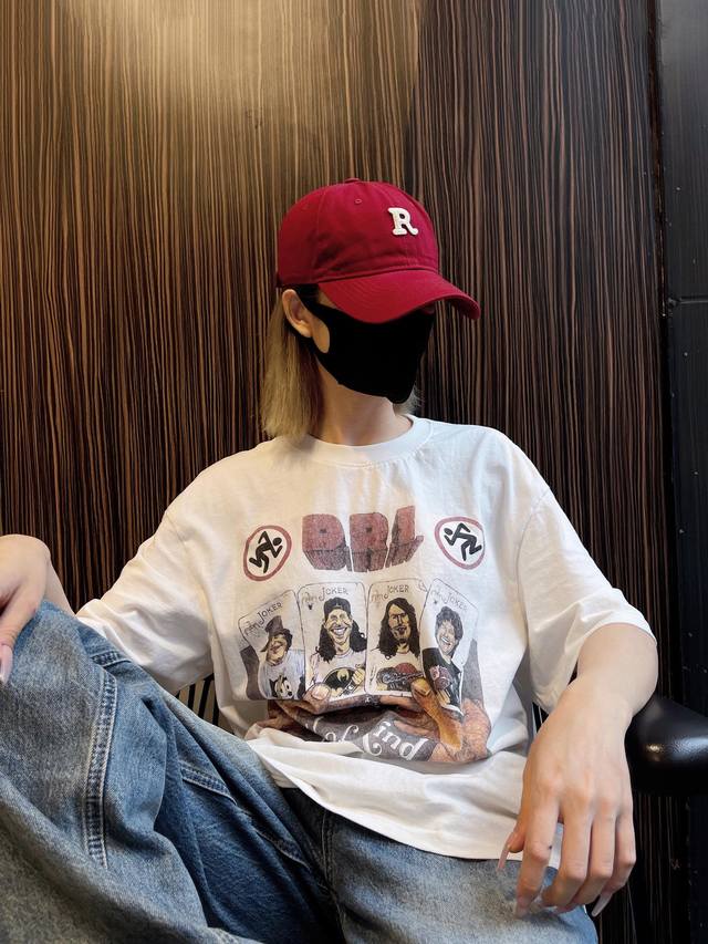 vv19 D.R.I. 捶打金属朋克乐队哥特风潮流短袖Vintage复古男女宽松T恤联名短袖超火潮流情侣款Oversize男女T恤面料采用230克新疆磨毛纯棉