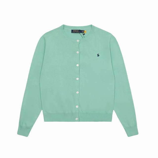 顶级品质 款号：Ds010# 拉夫劳伦Ralph Lauren纯色圆领基础小马刺绣Logo针织开衫长袖 拉夫劳伦Ralph Lauren经典基础百搭款平纹针织开
