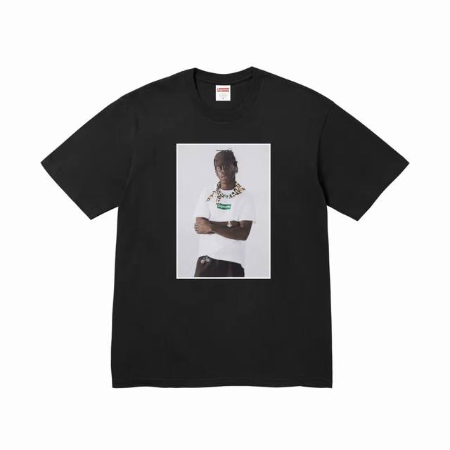 884 Supreme Fw24 Tyler The Creator Tee 肖像印花休闲圆领短袖T恤 男女同款采用260克精梳棉双纱 从面料到辅料全部三标齐全