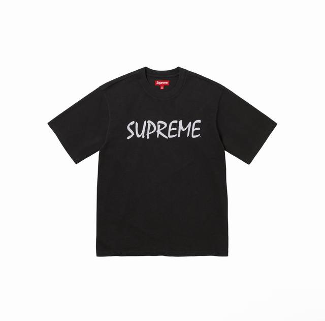 874 Supreme Fw24 Week3 Ftp S S Top 胸前Logo印花图案圆领短袖T恤 男女同款男女同款采用260克精梳棉双纱 从面料到辅料全部