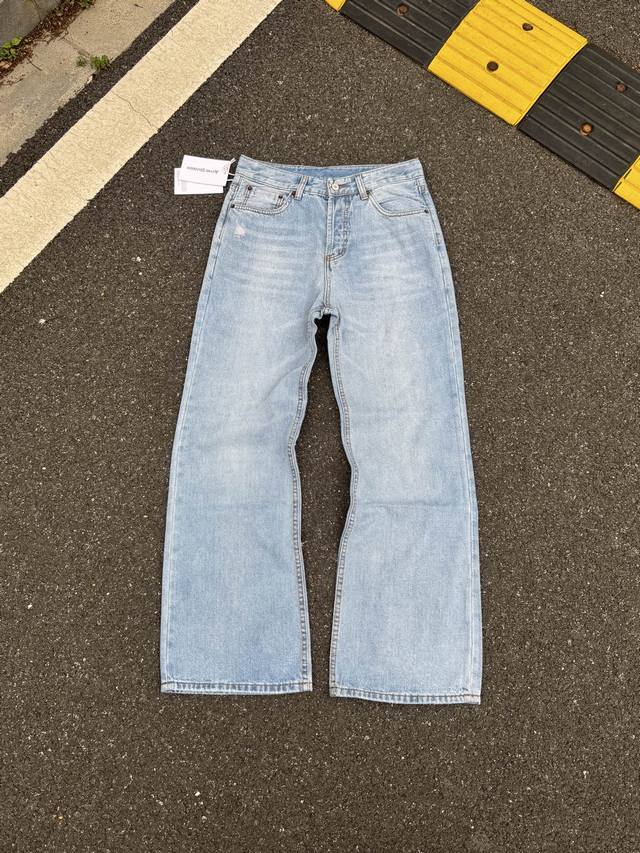 Ac001 顶级版本经典款 Acne Studios M浅蓝色宽松直筒阔腿裤牛仔裤男女同款 码数：S-Xl 28 30 32 34
