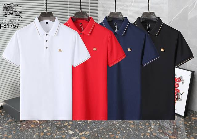 巴宝莉Burberry 新疆长绒棉 面料柔软舒适透气 2025 夏季 限量款短袖Polo系列 ：-